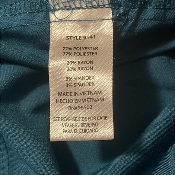 Purple Label Yoga Scrub Pants by healing hands w/Side Pockets Size M - Picture 4 of 8